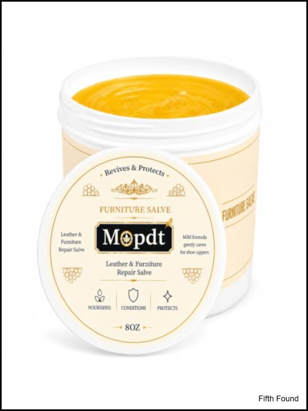 Leather & Wood Furniture Repair Salve, Conditioning Balm Restores Dry Surfaces,